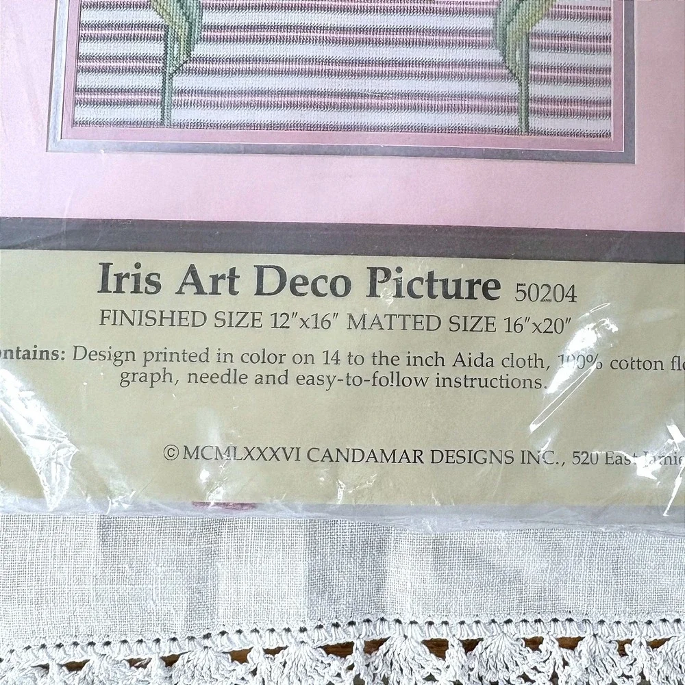 Dimensions Oriental Orchids & Candamar Iris Art Deco Counted Cross Stitch Kits